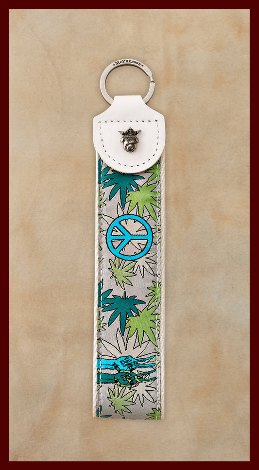 Porter Novelty Peace Pattern Key Fob