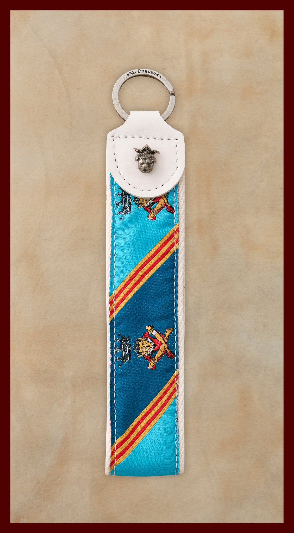 Porter Novelty Royal Jester Pattern Key Fob