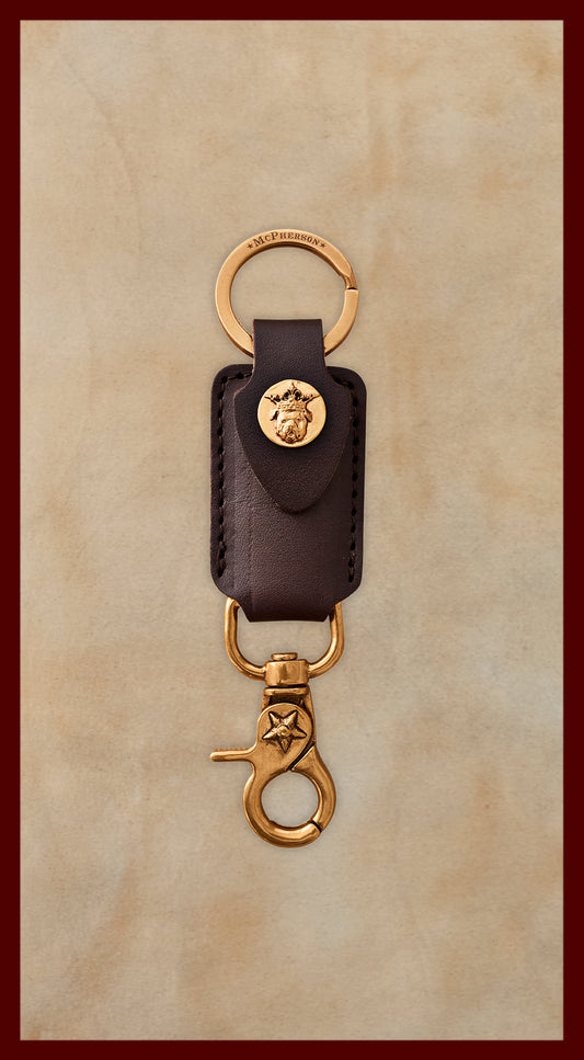 Tilman Dark Brown Valet Key Clip