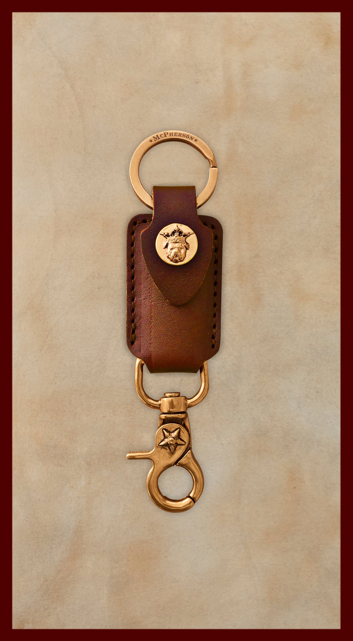 Tilman Medium Brown Valet Key Clip