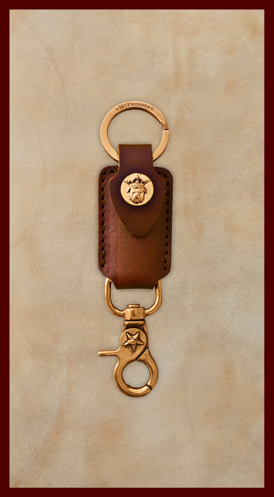 Tilman Medium Brown Valet Key Clip