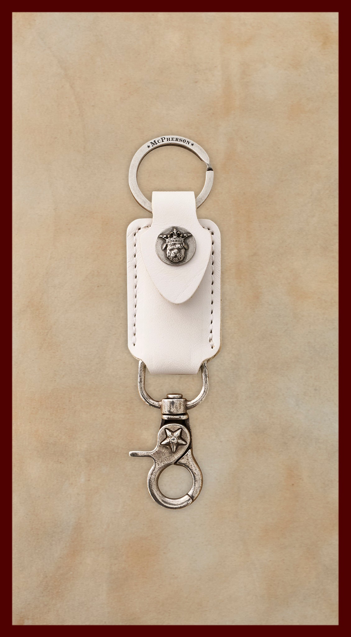 Tilman White Valet Key Clip