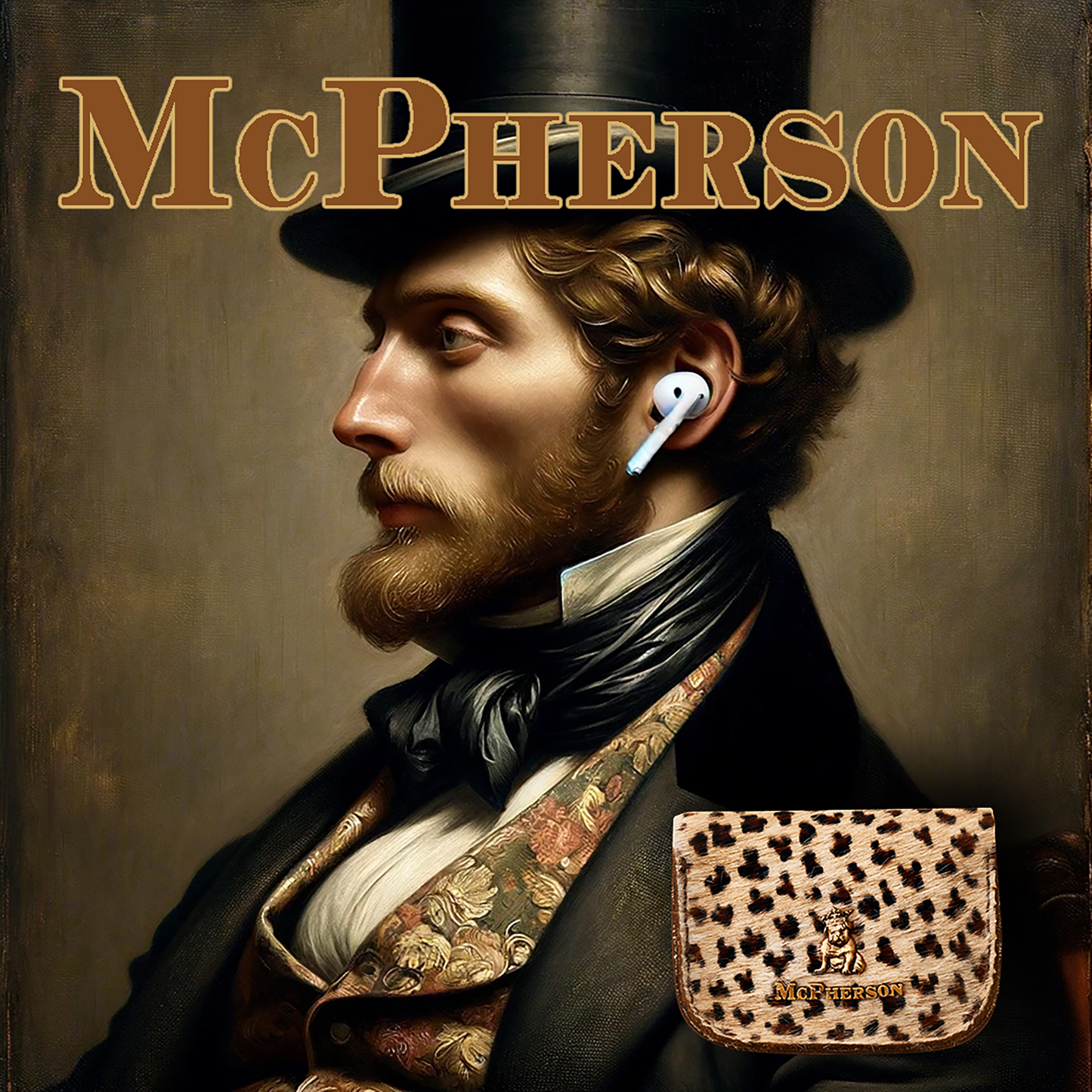Winston Light Leopard Leather Coin Purse