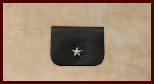 Winston Black Leather Coin Purse