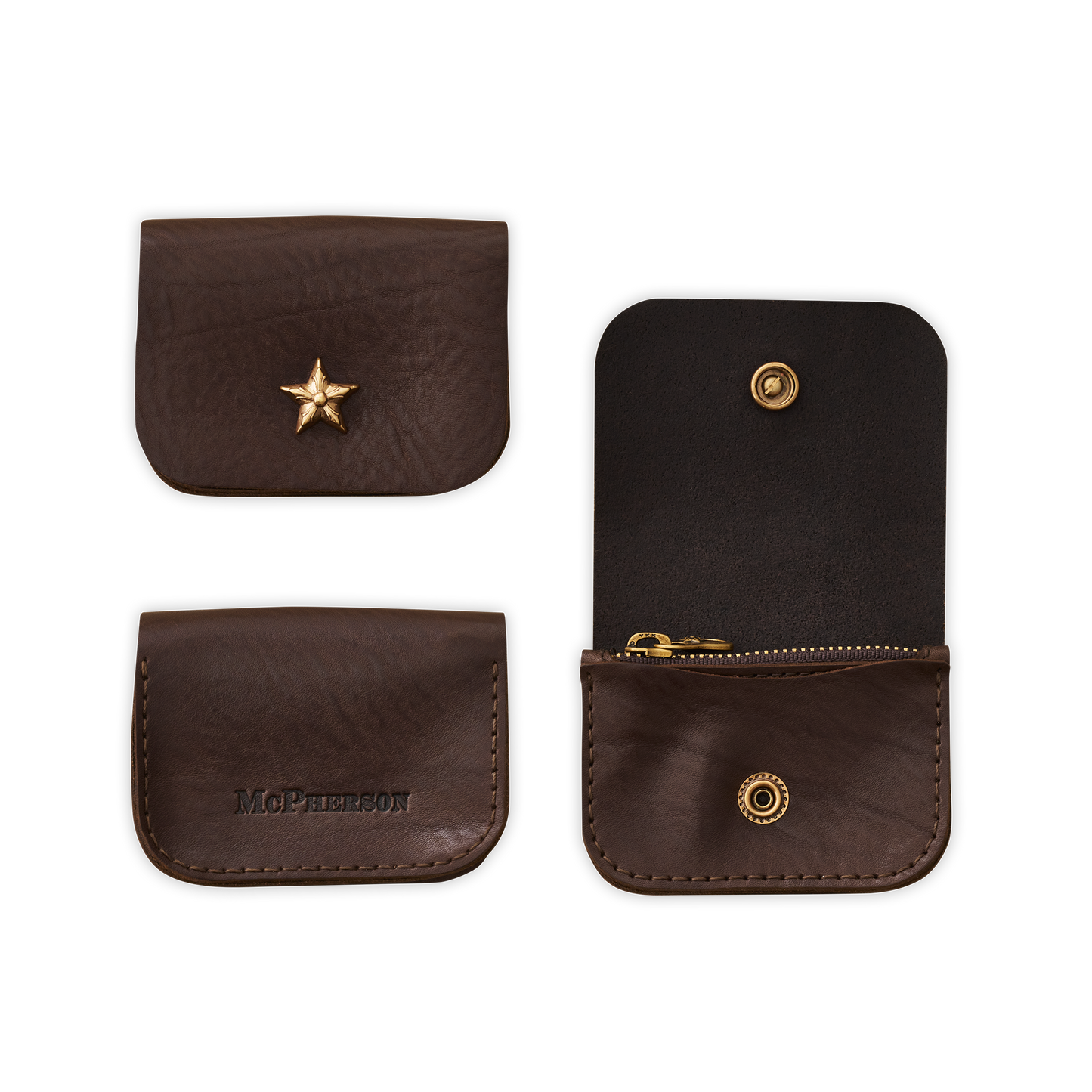 Winston Purse Vegetable Tanned Cowhide-Dark Brown