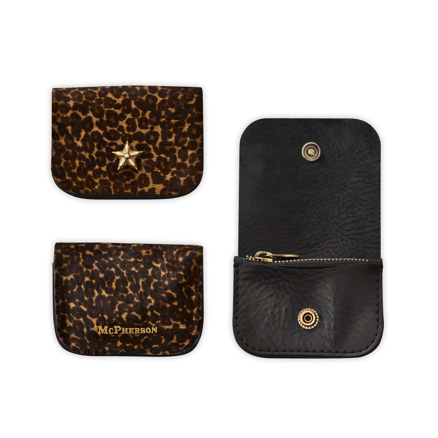 Winston Purse Hair-On Calf Skin-Dark Leopard