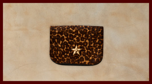 Winston Dark Leopard Leather Coin Purse
