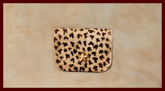 Winston Light Leopard Leather Coin Purse