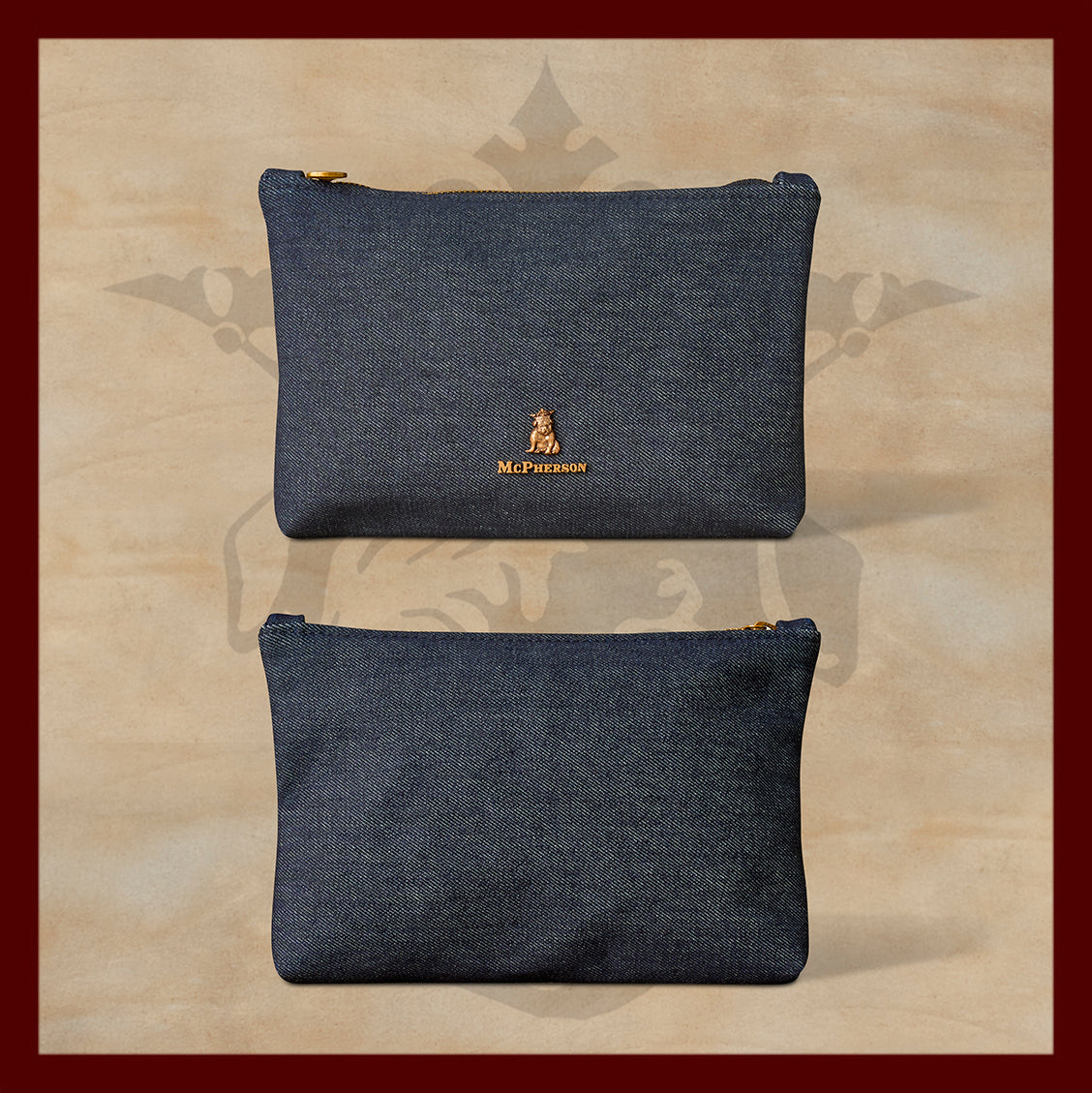 Axel Denim Valuables Pouch