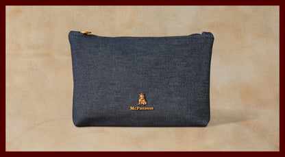 Axel Denim Valuables Pouch