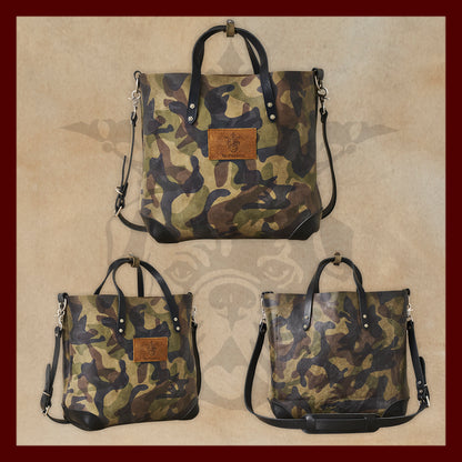 Daisy Ranch Hand Camouflage Leather Tote