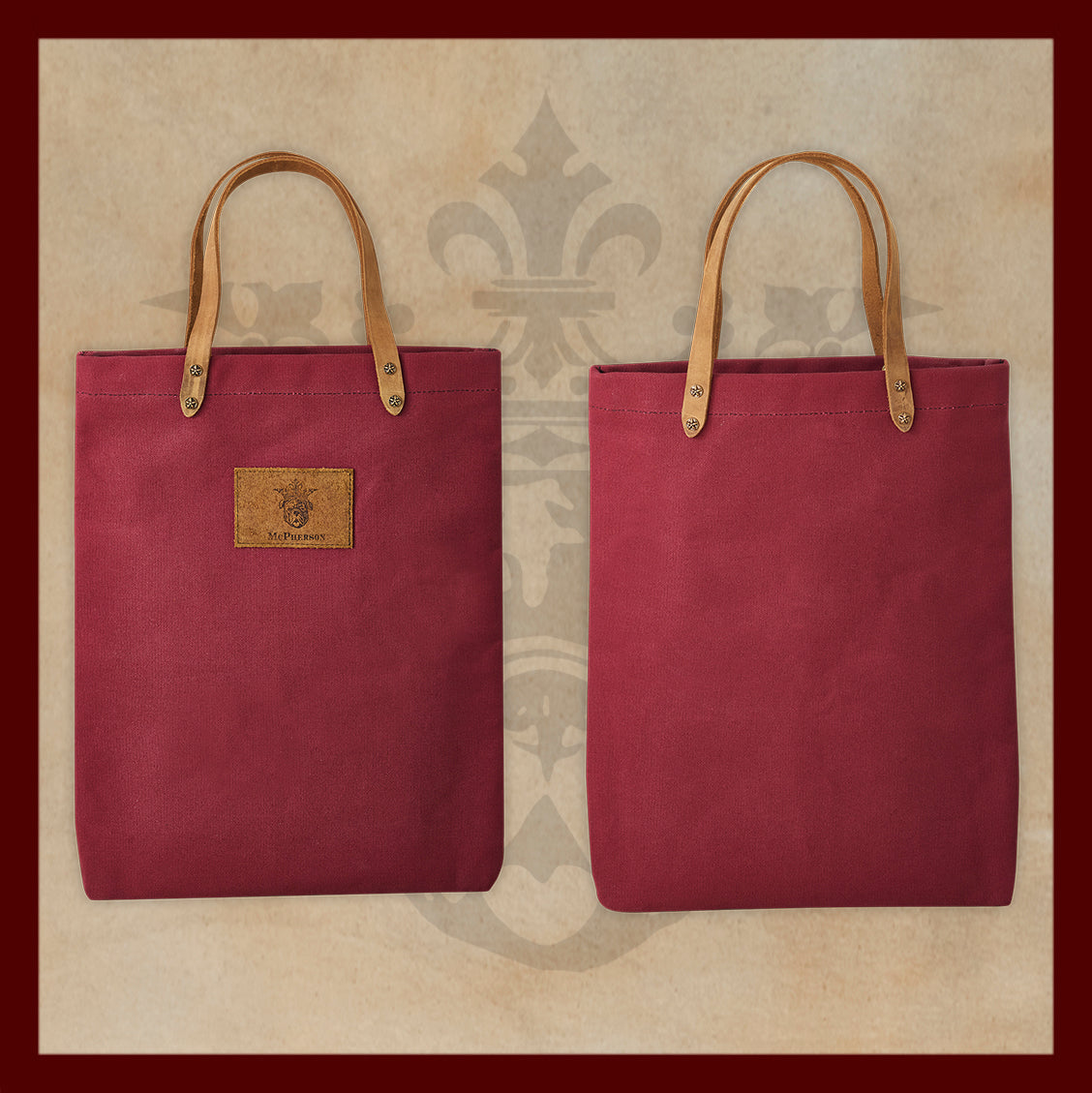 Dozer Cranberry Utility Tote