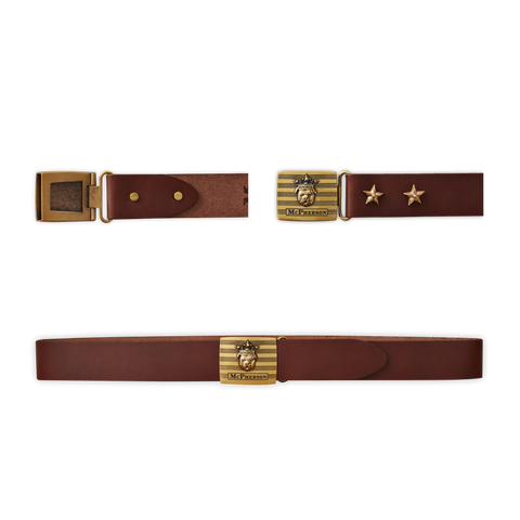 Tug's Medium Brown Leather Engineer Belt