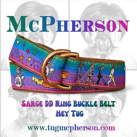 Sarge Hey Tug Novelty Pattern D-Ring Belt