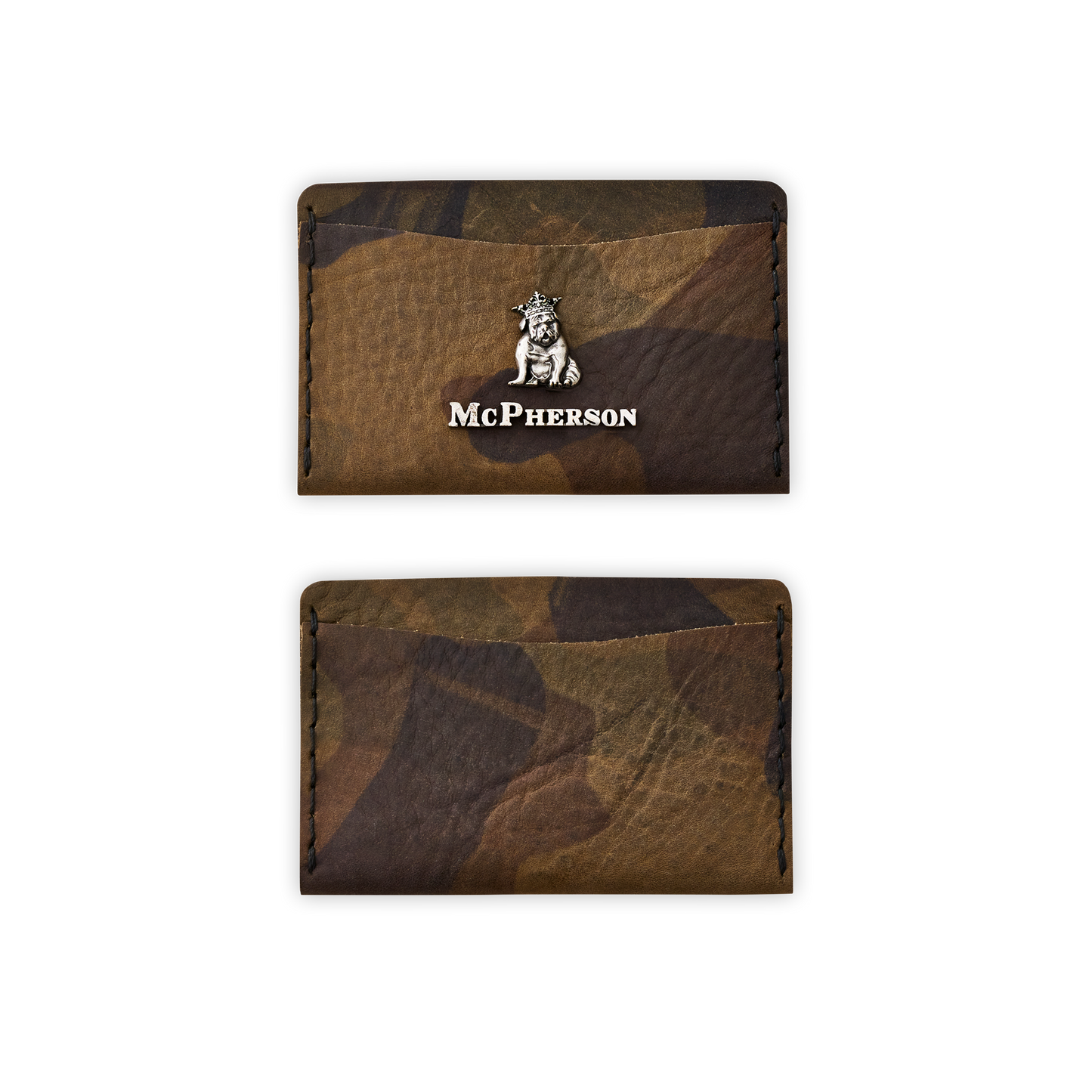 Kyle Card Wallet Vegetable Tanned Cowhide-Camouflage