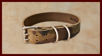 Old Boy Camouflage Dog Collar-Large