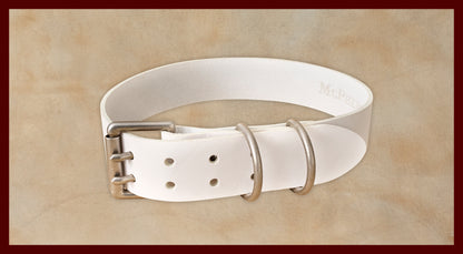 Old Boy White Dog Collar-Large