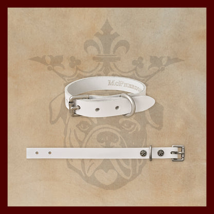 Old Boy White Dog Collar-Small