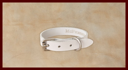 Old Boy White Dog Collar-Small