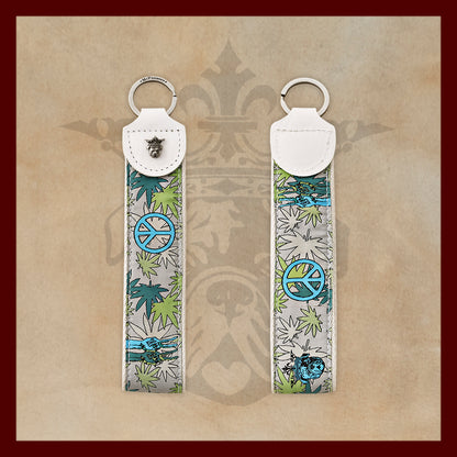 Porter Novelty Peace Pattern Key Fob
