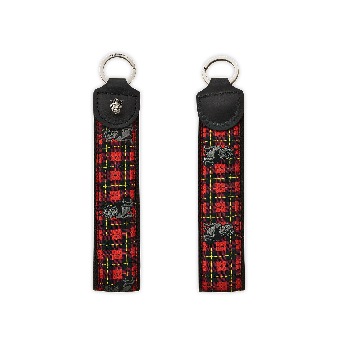 Porter Key Fob Woven Jacquard-Red McPherson Plaid