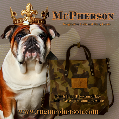 Daisy Ranch Hand Camouflage Leather Tote