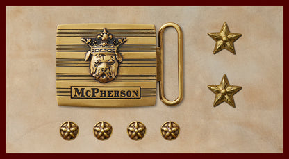 Tug's Gold Engineer Buckle Set