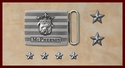 Tug's Silver Engineer Buckle Set