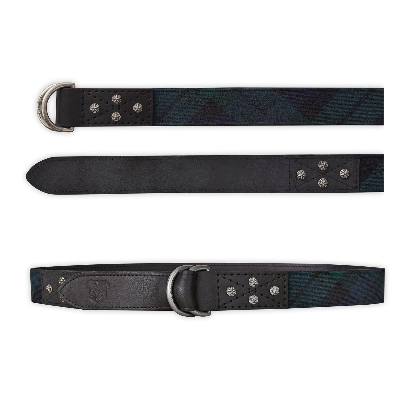 Otis DD Belt Scottish Wool Tartan-Blackwatch Modern Plaid