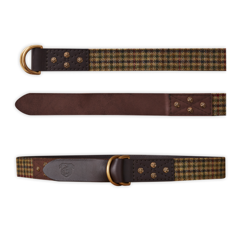 Otis DD Belt Scottish Wool Plaid-Kirkton Brown Tweed