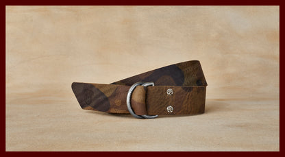 Sarge Camouflage Leather D-Ring Belt