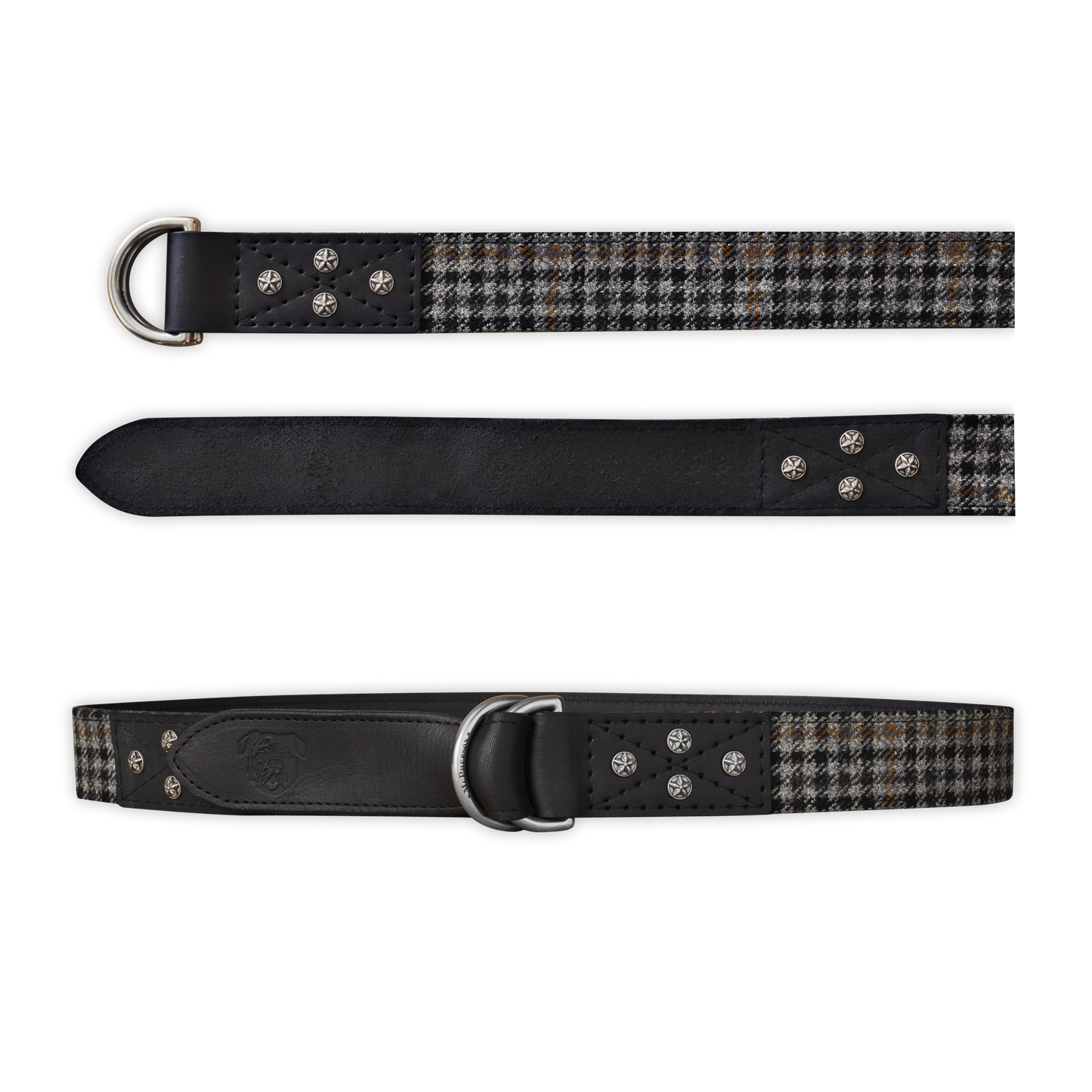 Otis DD Belt Scottish Wool Plaid-Kirkton Grey Tweed