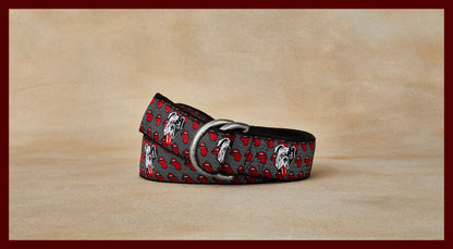 Sarge Honky Tonk Dog Novelty Pattern D-Ring Belt