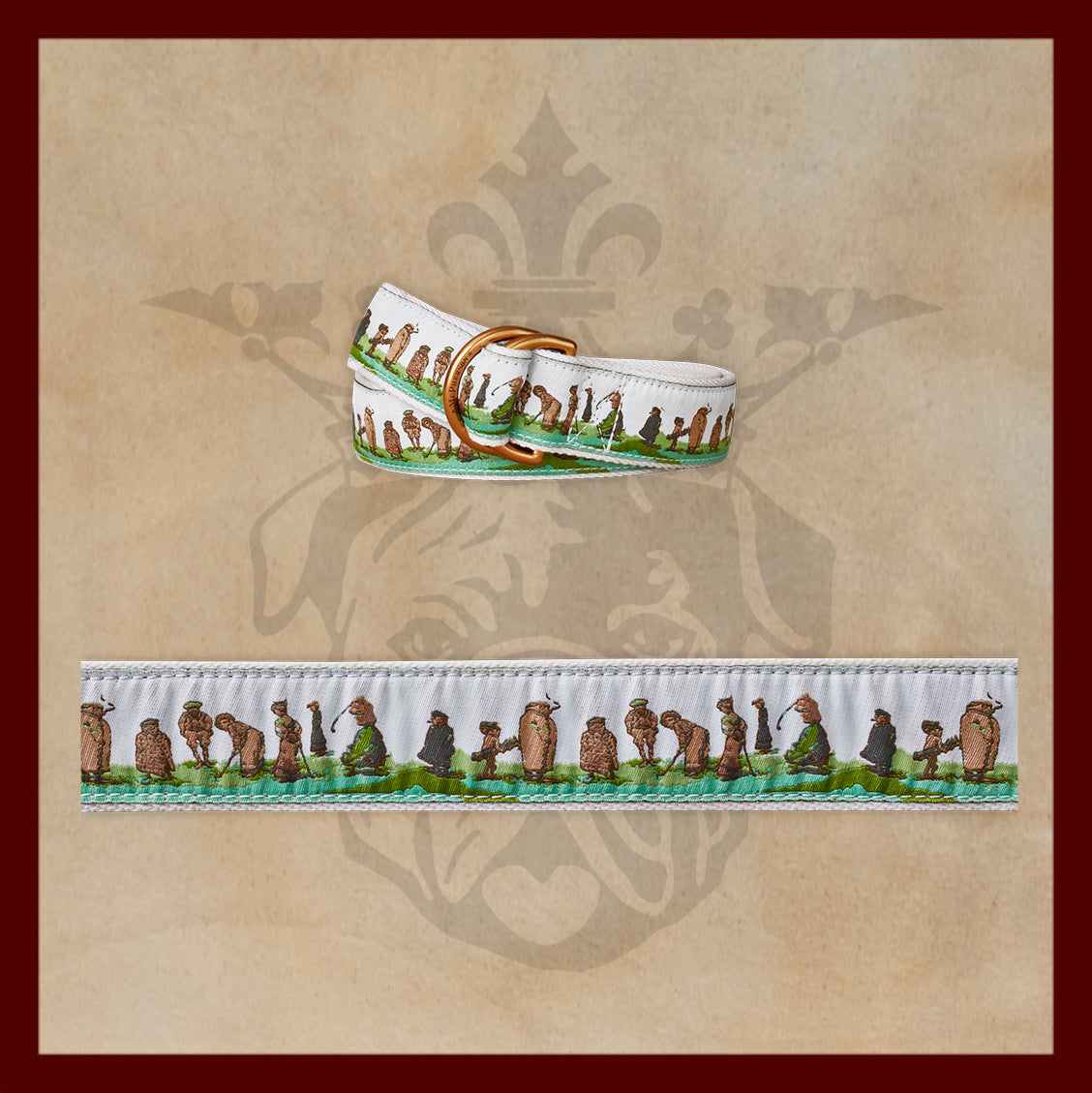 Sarge North Berwick Novelty Pattern D-Ring Belt