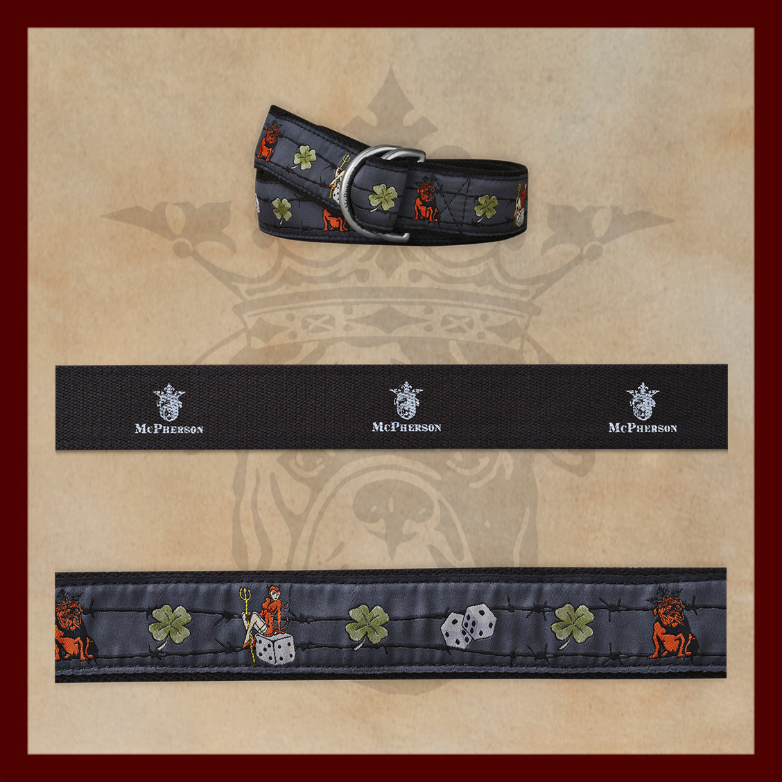 Sarge She Devil Novelty Pattern D-Ring Belt