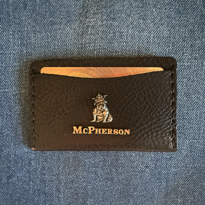 Kyle Black Leather Card Wallet