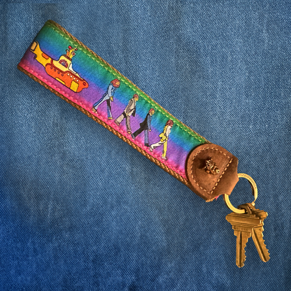 Porter Novelty Hey Tug Pattern Key Fob