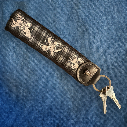 Porter Novelty Regal Icon Pattern Key Fob