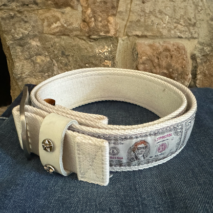 Tank Novelty Funny Money Pattern Webbed Utility Belt