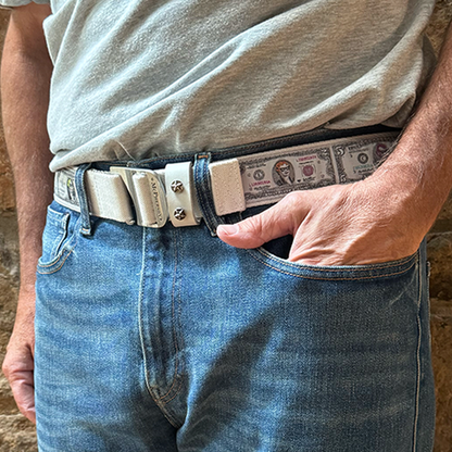 Tank Novelty Funny Money Pattern Webbed Utility Belt