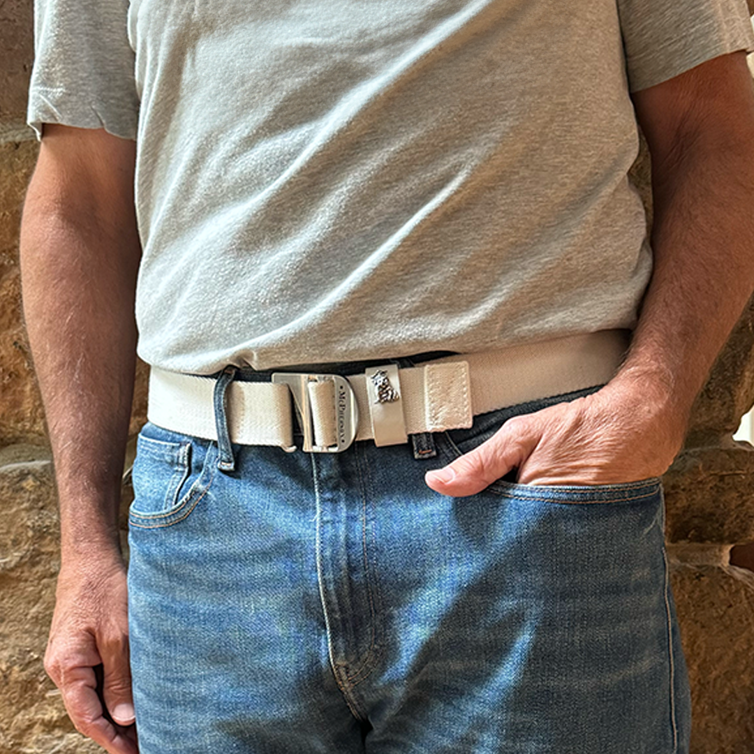 Tank Utility Belt Custom Webbing-White