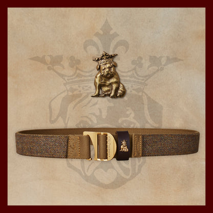 Tank Brown Scottish Wool Herringbone Utility Belt