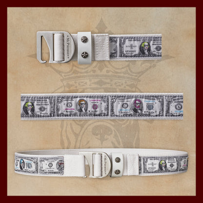 Tank Novelty Funny Money Pattern Webbed Utility Belt