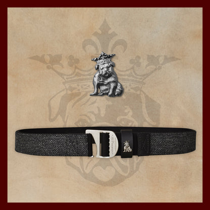 Tank Gray Scottish Wool Herringbone Utility Belt