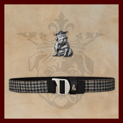 Tank Gray Scottish Wool Check Utility Belt
