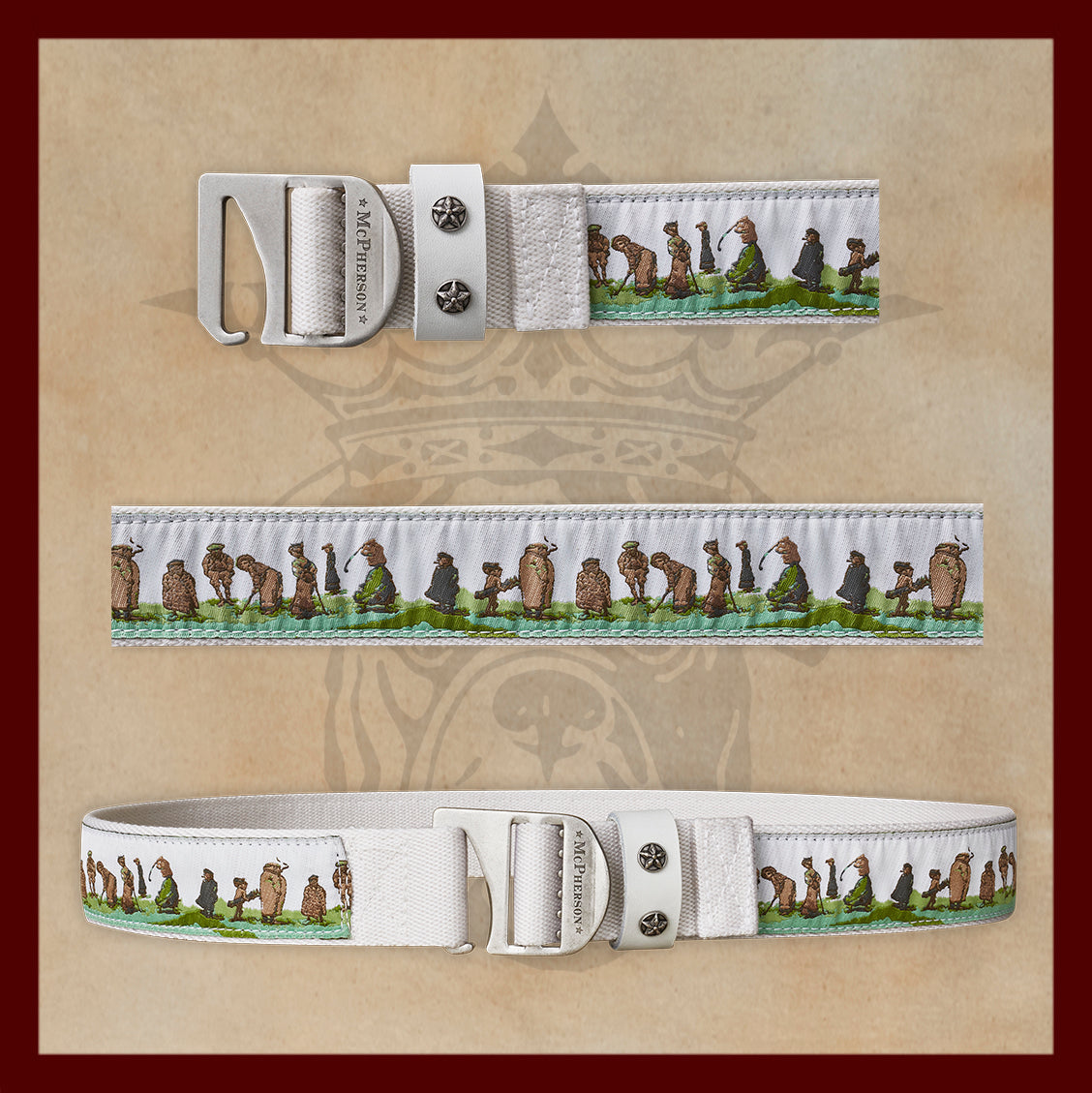 Tank Novelty North Berwick Pattern Webbed Utility Belt