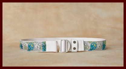 Tank Novelty Peace Pattern Webbed Utility Belt