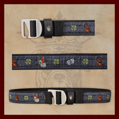 Tank Novelty She Devil Pattern Webbed Utility Belt