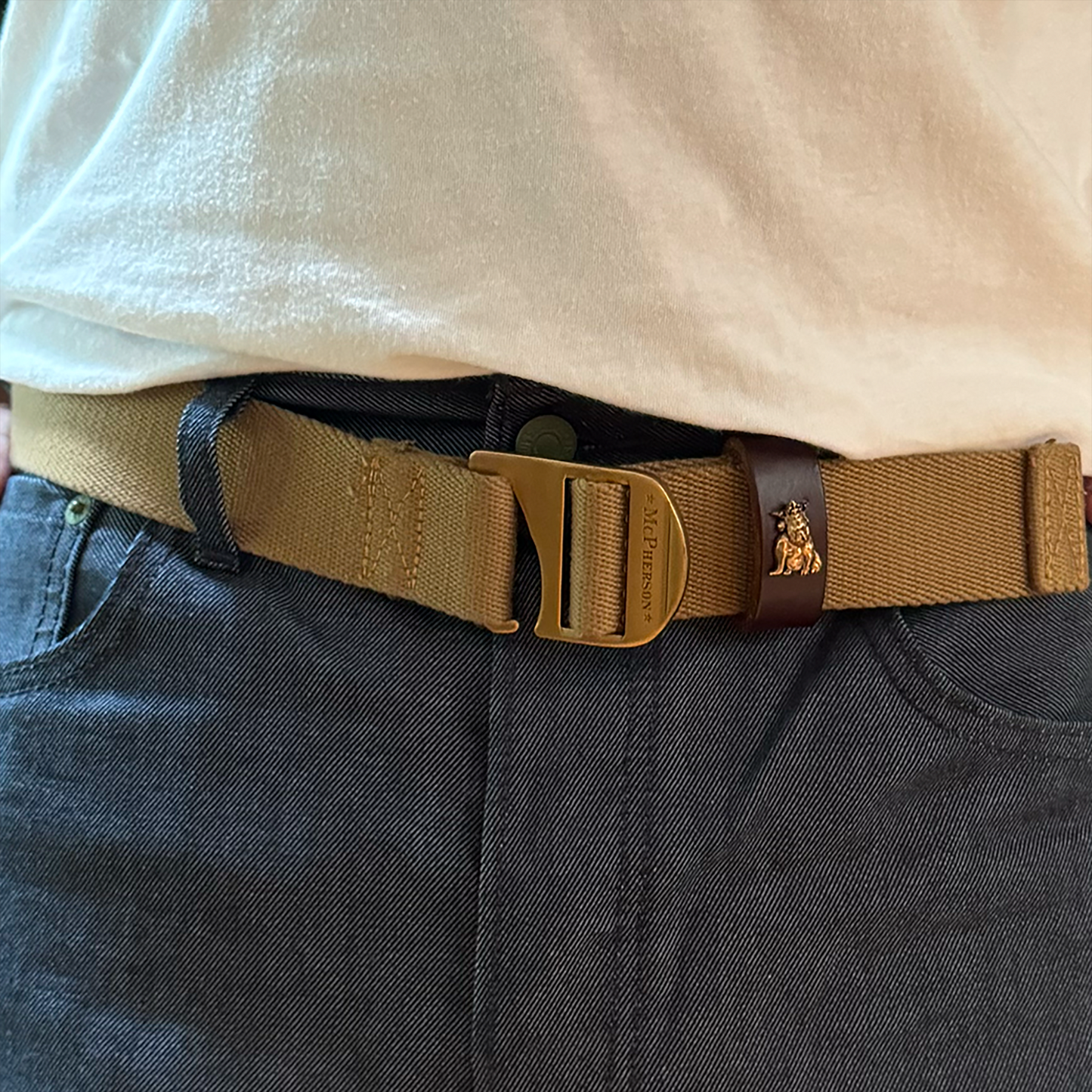 Tank Utility Belt Custom Webbing-Khaki