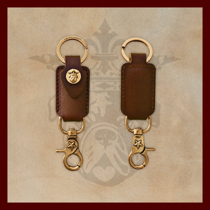 Tilman Medium Brown Valet Key Clip
